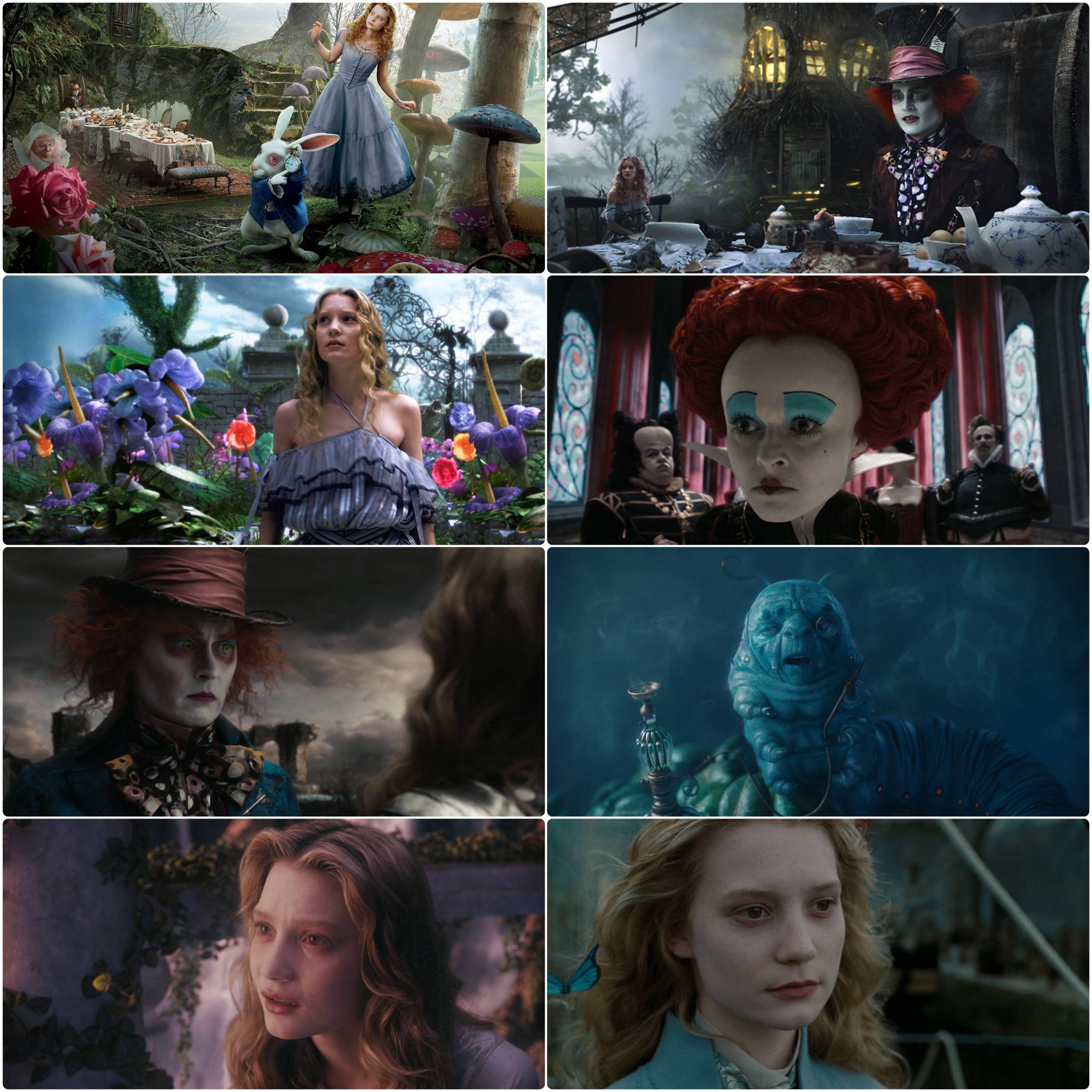 Alice in Wonderland 2010 Hindi English Dual Audio Movie BluRay HD ESub filmywap screenshot