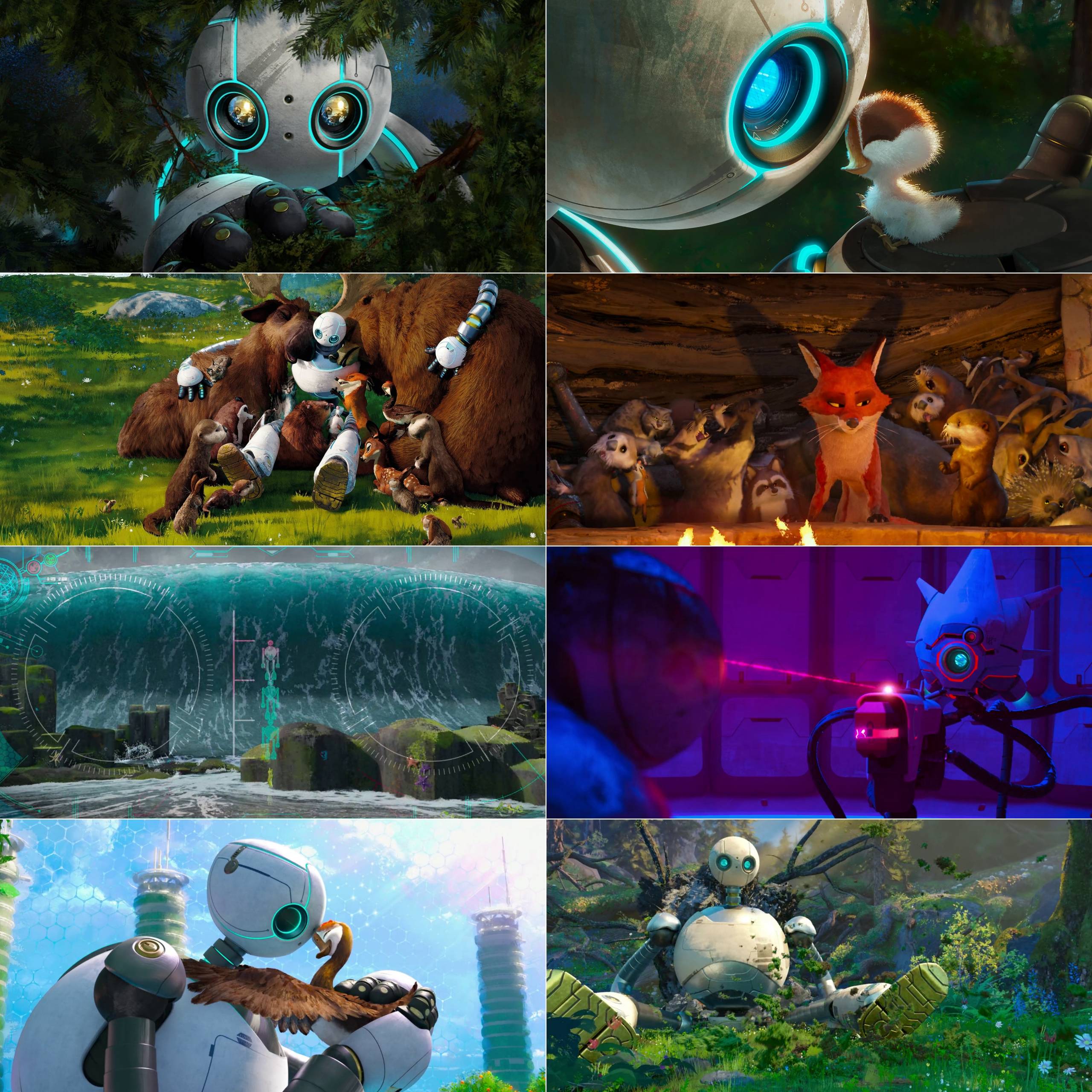 The Wild Robot 2024 Hindi English Dual Audio Animated Movie HD ESub filmywap screenshot