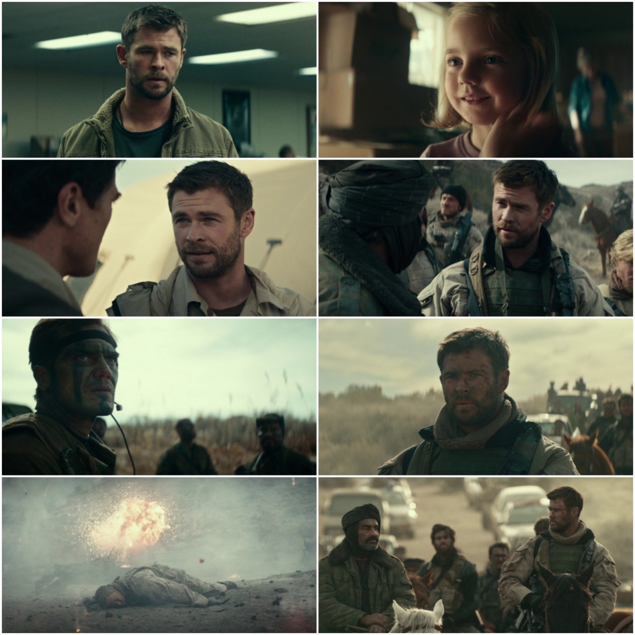 12 Strong 2018 Hindi English Dual Audio Full Movie BluRay HD ESub filmywap screenshot